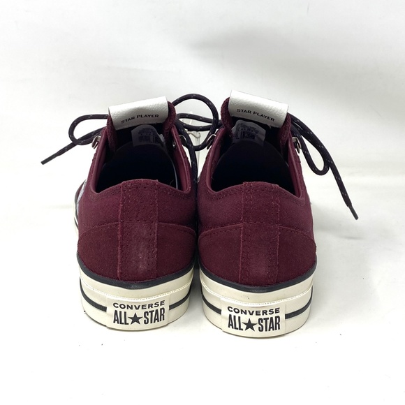 Converse Star Player 76 OX Retro Low Top Canvas Bordo Men Size Sneakers A04250C - Picture 7 of 11